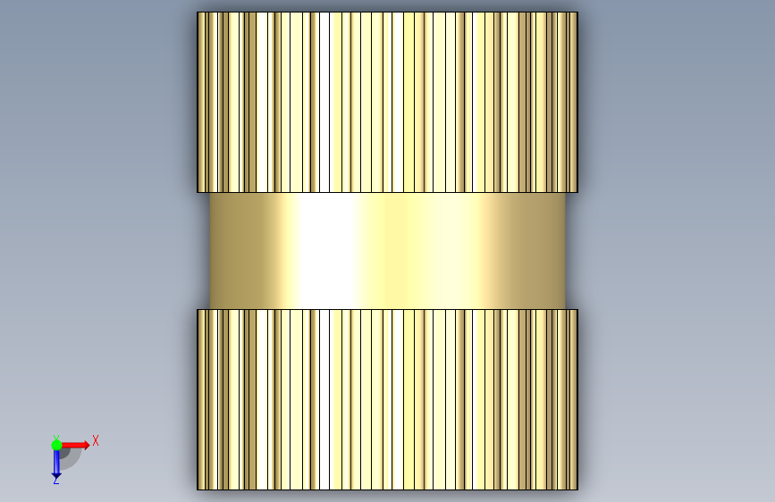 Threaded Insert - M3x5x4螺纹嵌件 俯视图