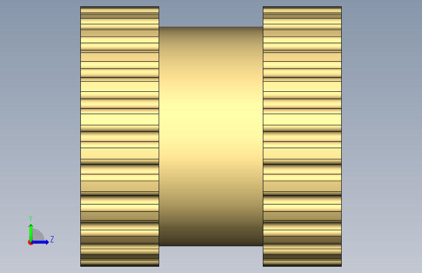 Threaded Insert - M4x6x6螺纹嵌件 左侧视图