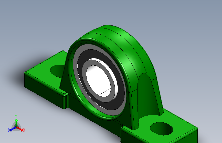 AST_Bearings_UCP206轴承座