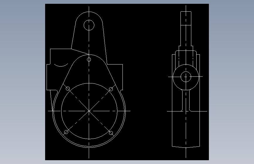 CA10B-解放牌汽车前刹车调整臂外壳钻扩5-4.3mm孔夹具设计