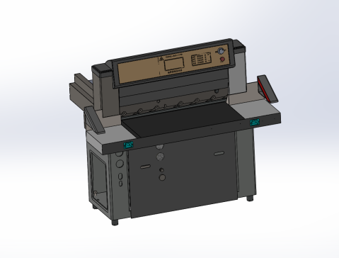 印刷切纸机结构设计三维+二维+说明书