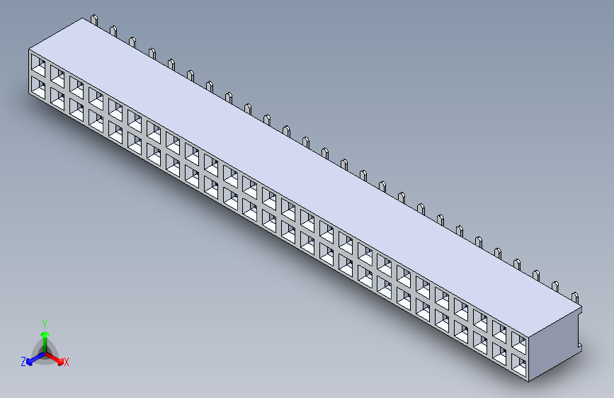 Harwin M20双排贴片52 P
