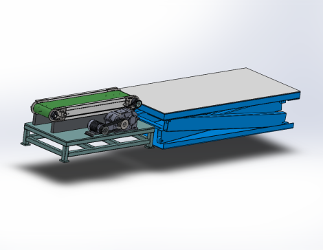 升降平台+传送带设计（含三维图）