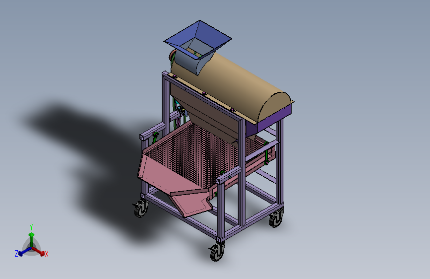 玉米脱粒机(SW+CAD)