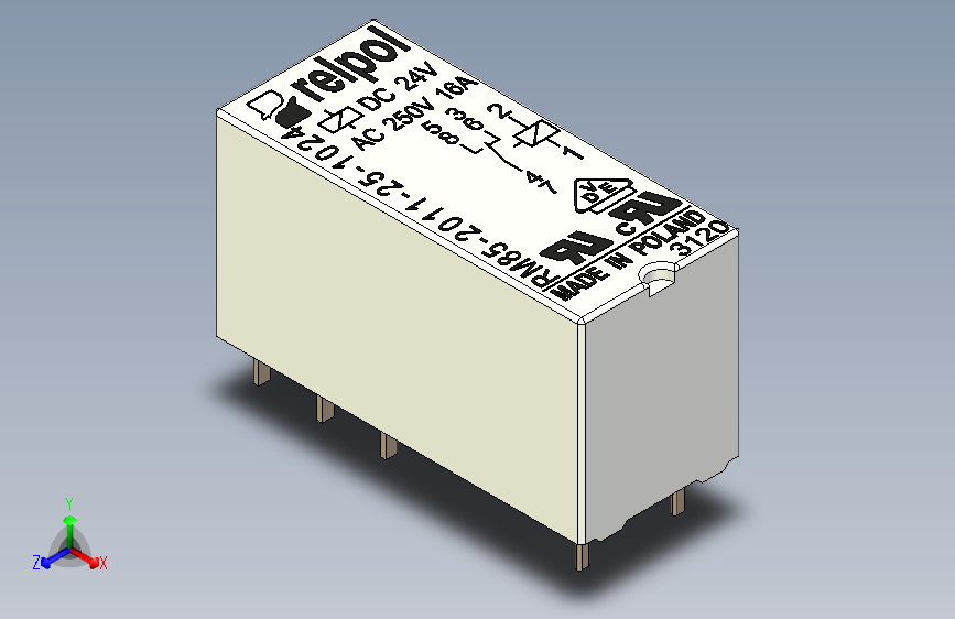 微型继电器RM85-2011-25-1024，8 PIN