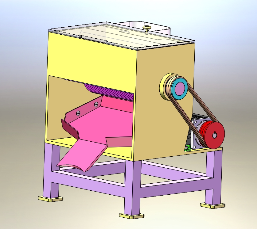 多功能瓜果切片切丝机结构设计含开题、SW三维及18张CAD图