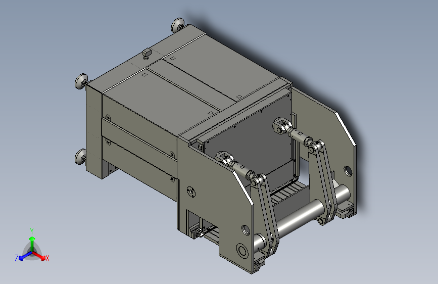 气动折弯机3D数模图纸 Solidworks18设计 附STP