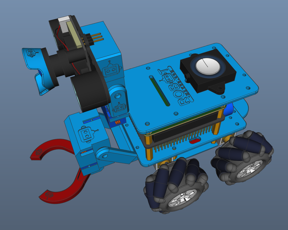 Vigibot Minus麦克纳姆轮小车3D数模图纸 STEP格式