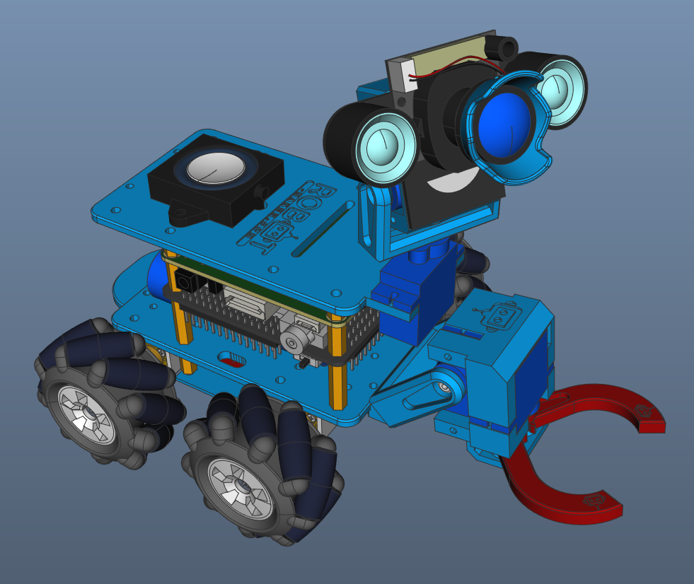 Vigibot Minus麦克纳姆轮小车3D数模图纸 STEP格式