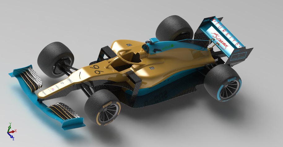 F1-car-67方程式赛车3D图纸 STEP格式