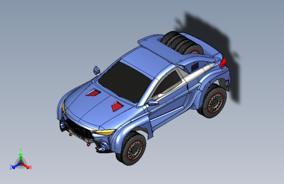 T4 Raptor Dakar Rally Raid拉力赛车3D数模图纸 STEP格式