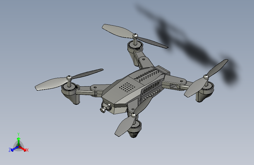 quadcopter-233四轴飞行器3D图纸 STEP格式