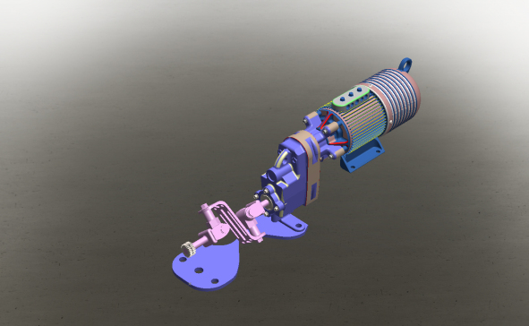 Gear Box Electric电机齿轮箱3D图纸 Solidworks设计