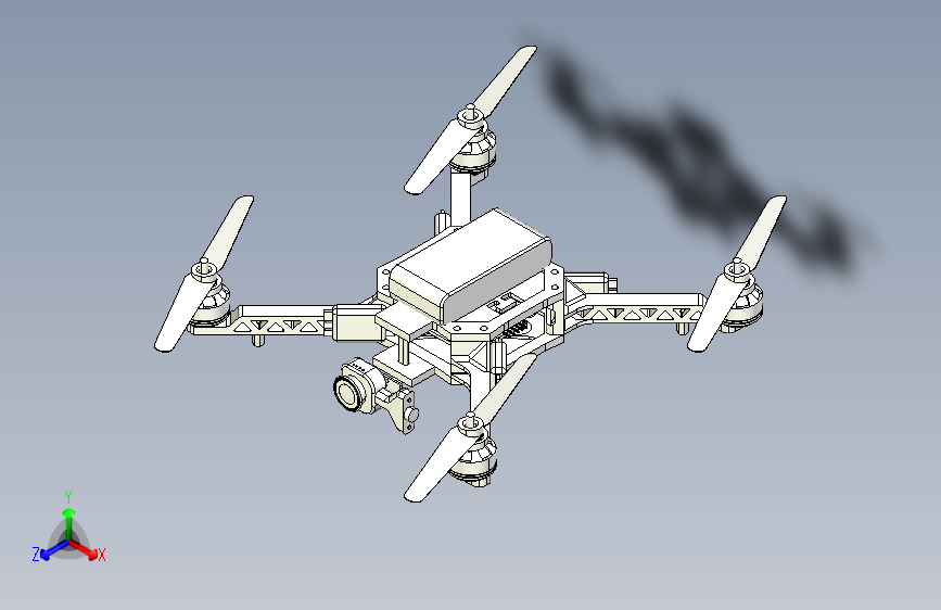 四旋翼无人机模型