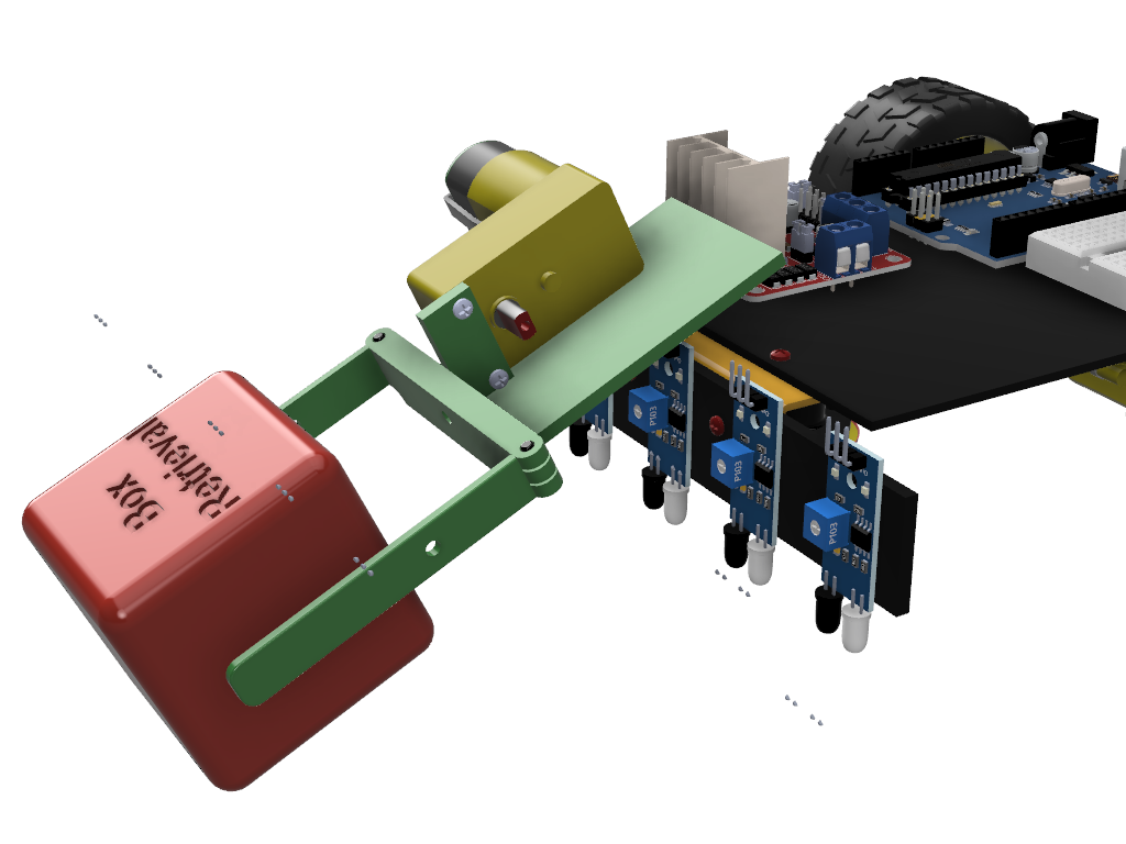 抓手的行追随机器人