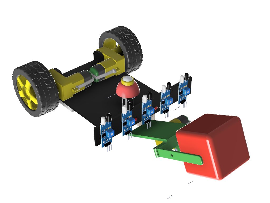 抓手的行追随机器人