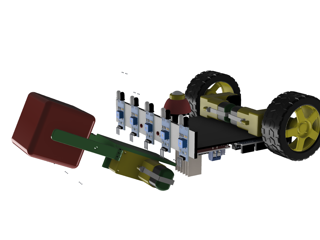 抓手的行追随机器人