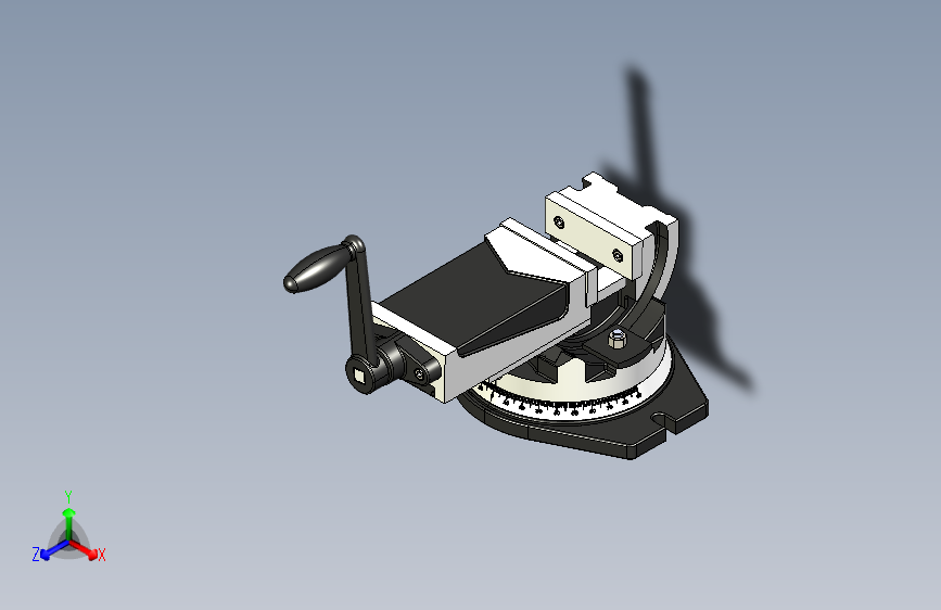 台虎钳三维模型夹持固定工具3D图纸