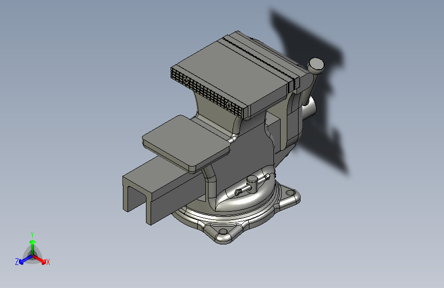 台虎钳三维模型夹持固定工具3D图纸 (47)