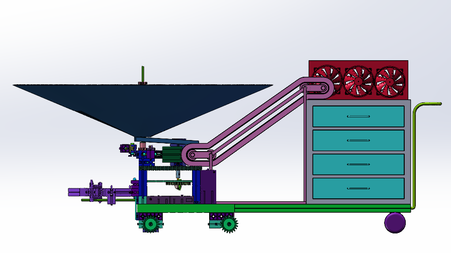 振动式樱桃采集收集机