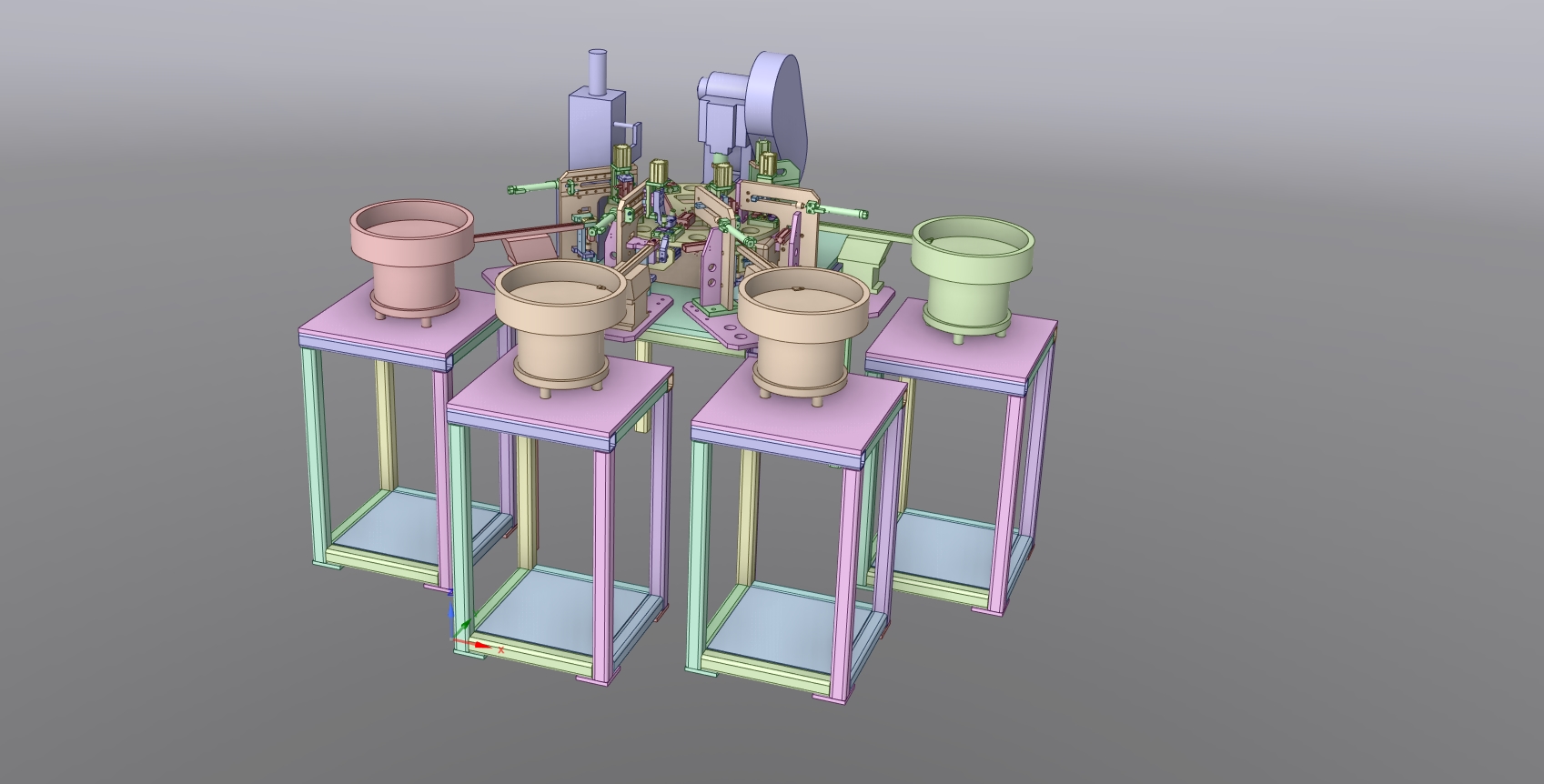 3M铜头非标自动装配线3D数模图纸 STP igs x_b格式