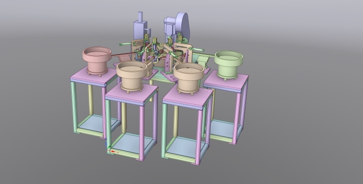 3M铜头非标自动装配线3D数模图纸 STP igs x_b格式