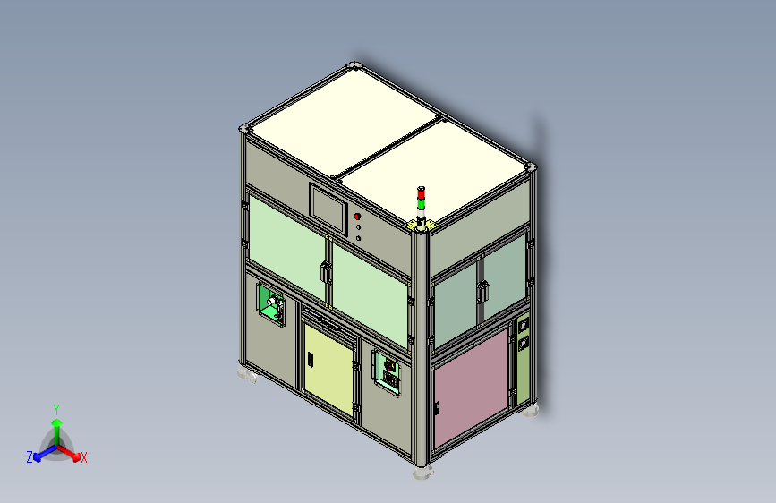 PCB排列组合自动插入设备3D数模图纸 x_t格式