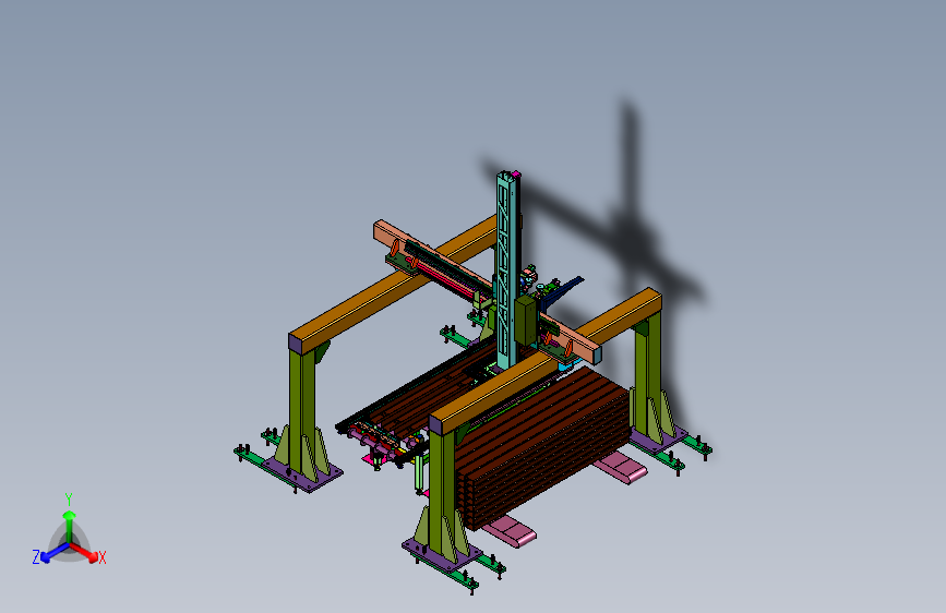 C型钢材龙门搬运机械手