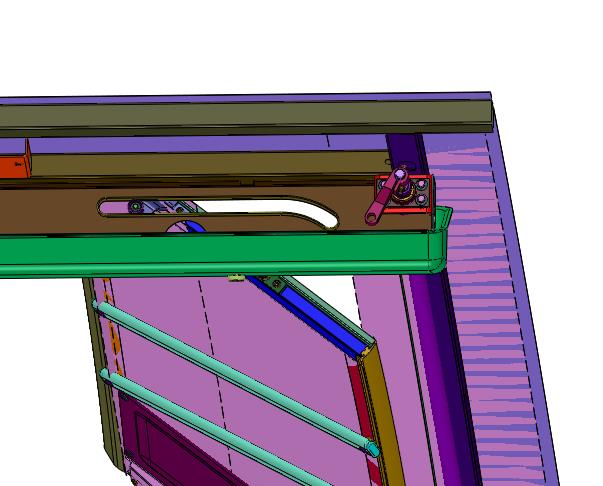 车辆的内摆式车门结构