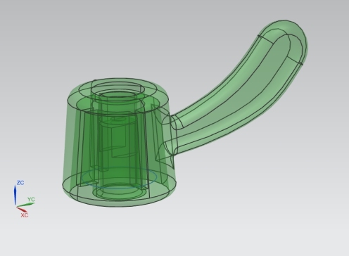 混水阀把手的塑料注塑模具设计-滑块抽芯注射模含NX三维及9张CAD图