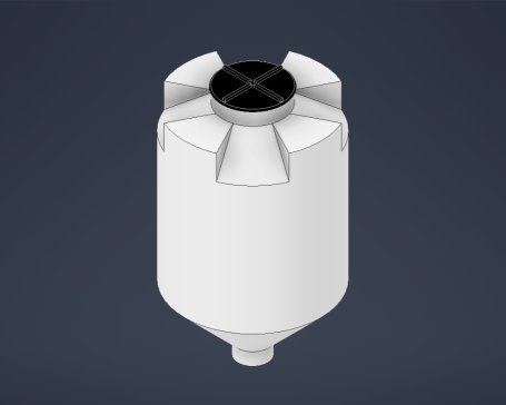 Rotoplas塑料料斗1300L