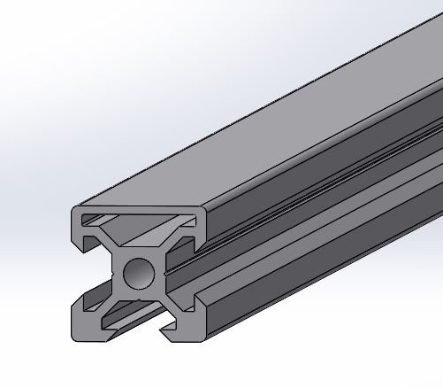 完美20x20mm v-slot de face