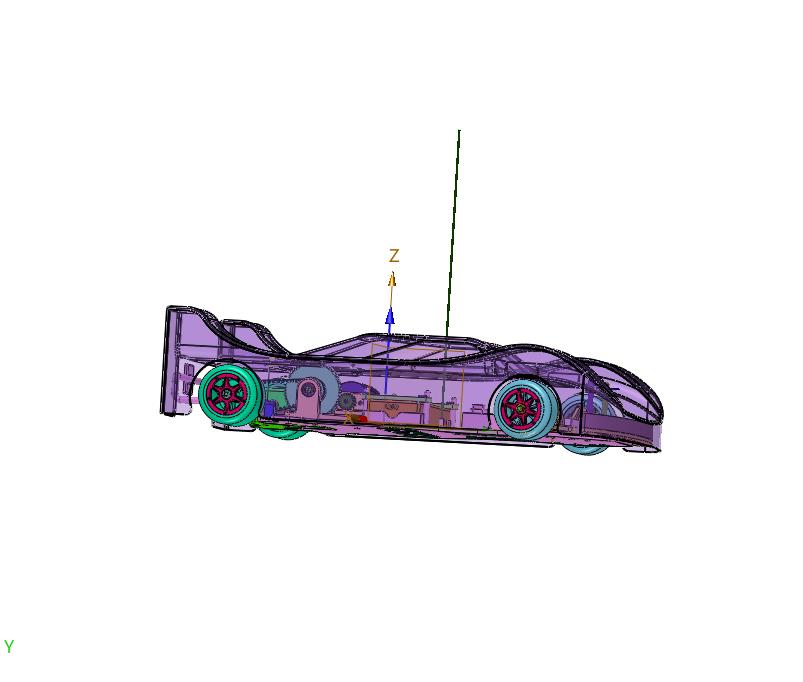低矮竞速赛道车