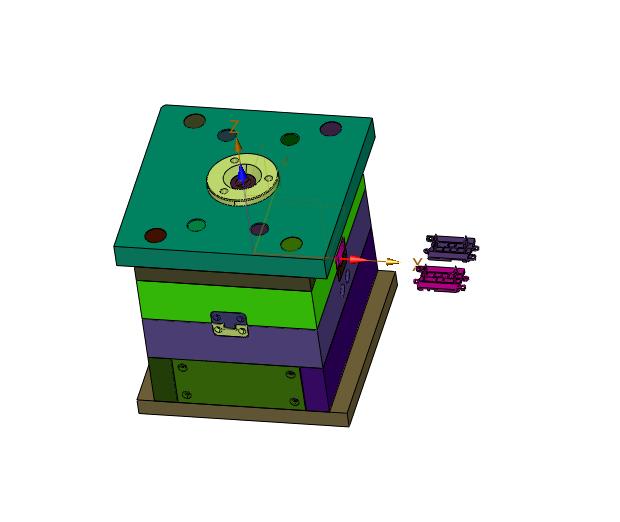 杆件固定座注塑模具