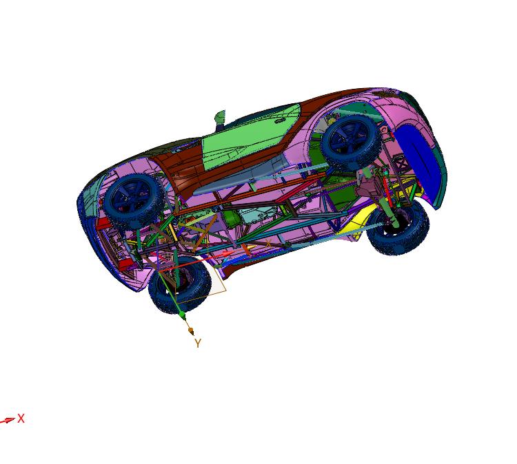 钢管结构车型拉力赛车