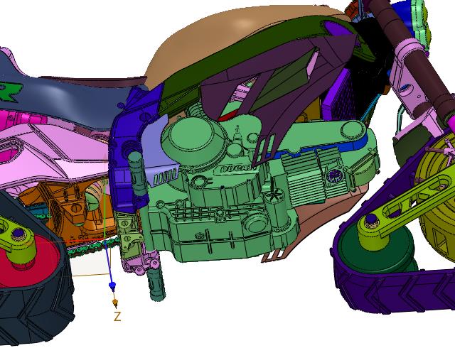 三角汽油越野摩托雪地车
