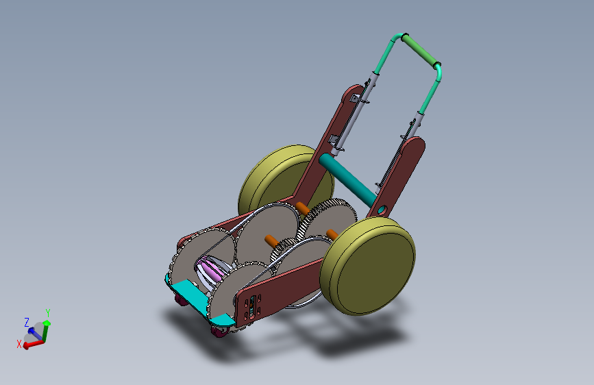 环保型剪草机设计【割草机】【含SOLIDWORKS】【原创】