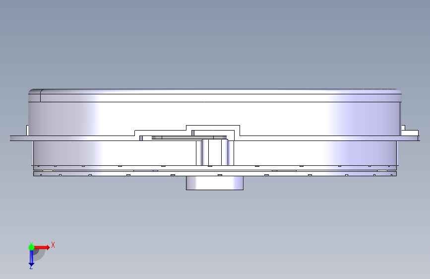 轿车拉式离合器catia 俯视图