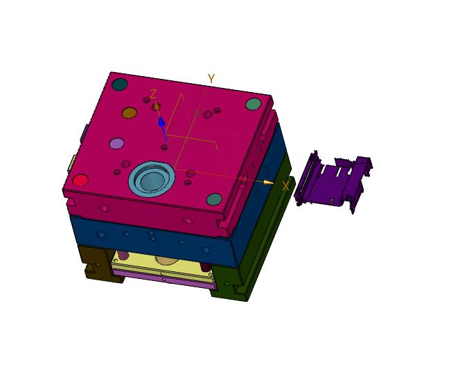易于散热的塑壳注塑模具