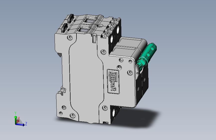 自动断路器BA103-2P（DEKRAFT）.sldasm