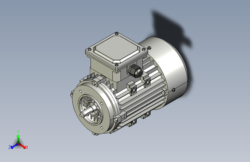 YE3系列电机B14安装(63～132L)[YE2-63-2P-0.25kW-B14]