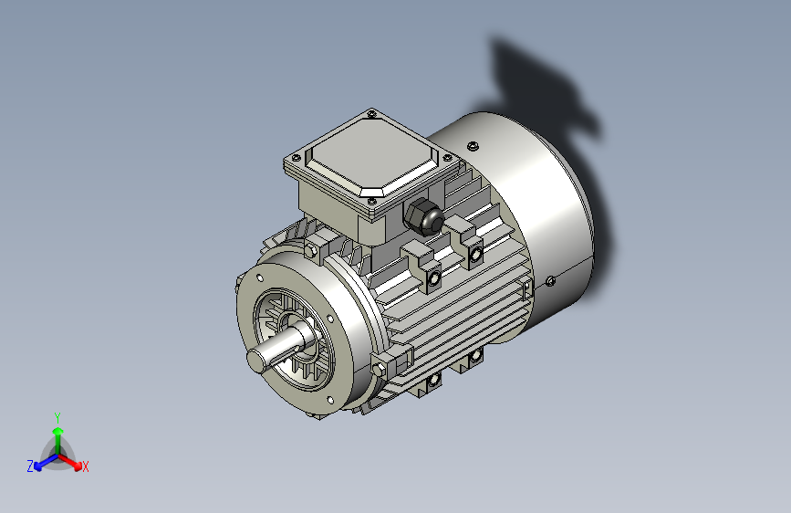 YE3系列电机B14安装(63～132L)[YE2-80-4P-0.75kW-B14]
