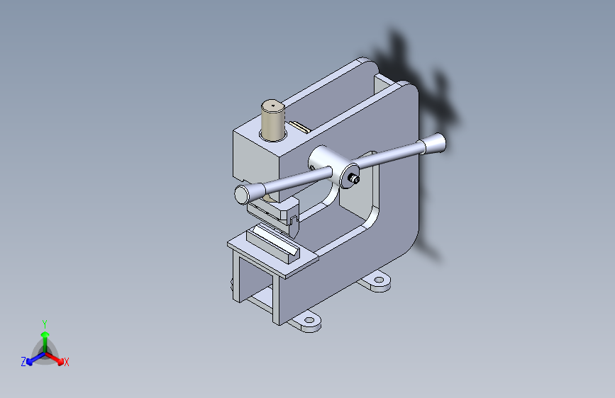 手动金属板成型机manual-sheet-metal-forming-press-模型格式为 x_t