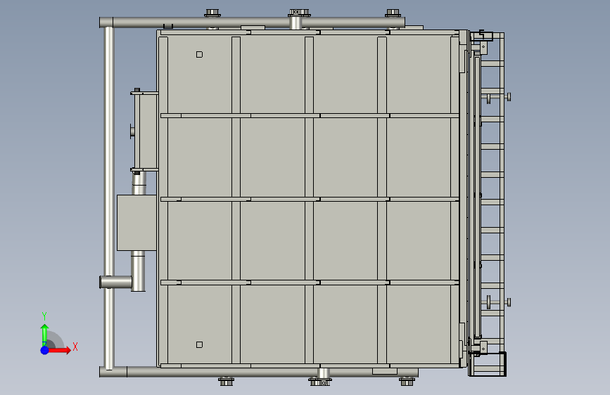 热处理炉heat-treatment-grfurnace-dhanprakash-模型格式为 stp 正面视图