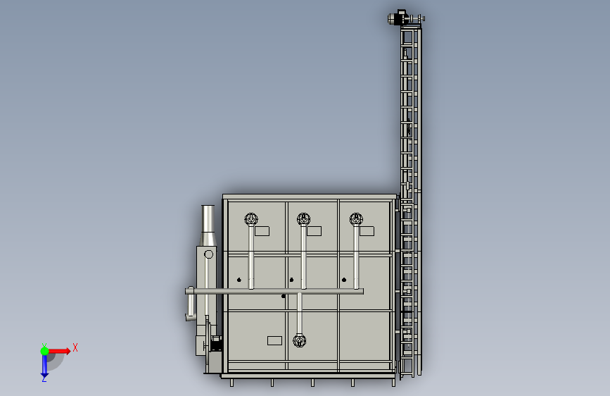 热处理炉heat-treatment-grfurnace-dhanprakash-模型格式为 stp 俯视图