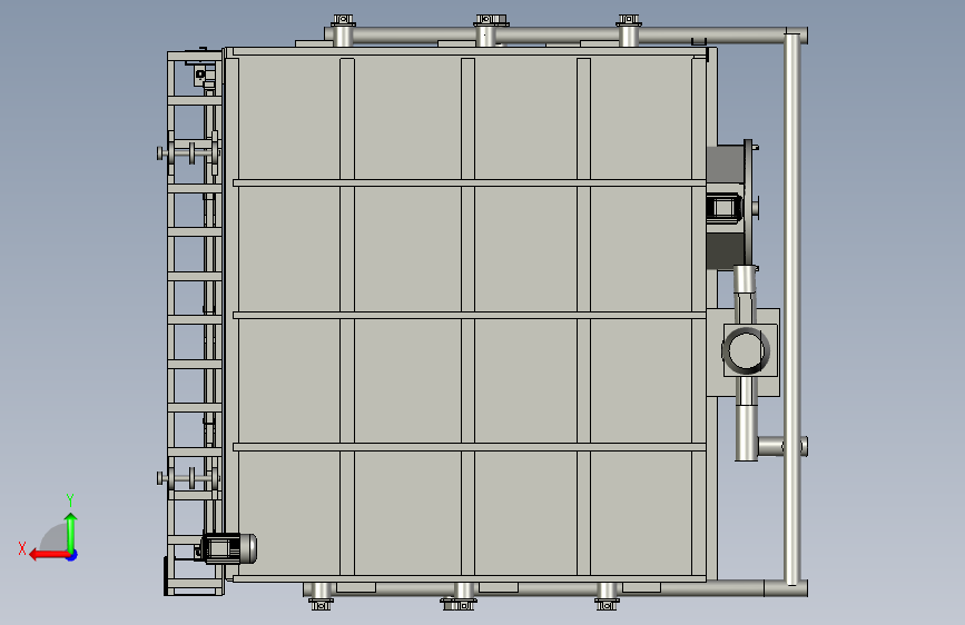热处理炉heat-treatment-grfurnace-dhanprakash-模型格式为 stp 背面视图