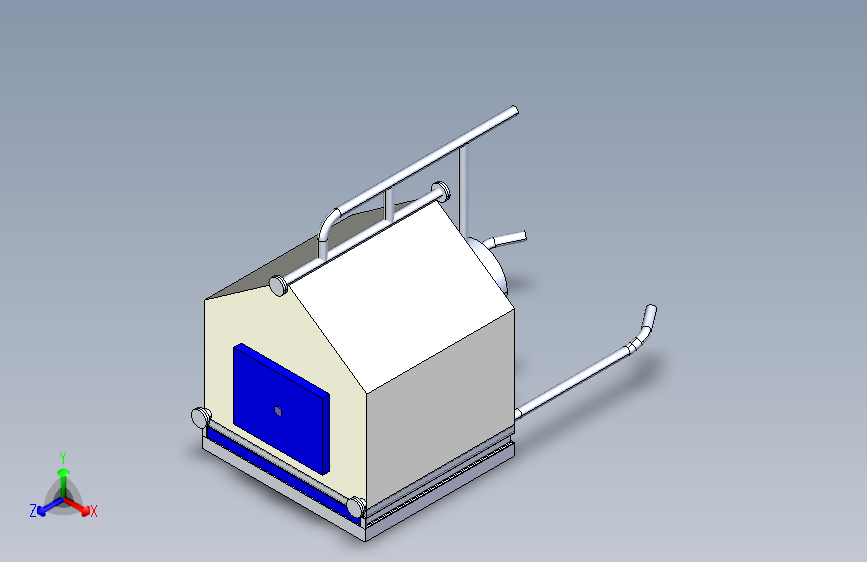 煤炉grfurnace-capacity-3000kg-1831-模型格式为 stp igs dwg