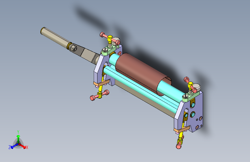 滚弯机grbending-rolls-2831-模型格式为 stp igs