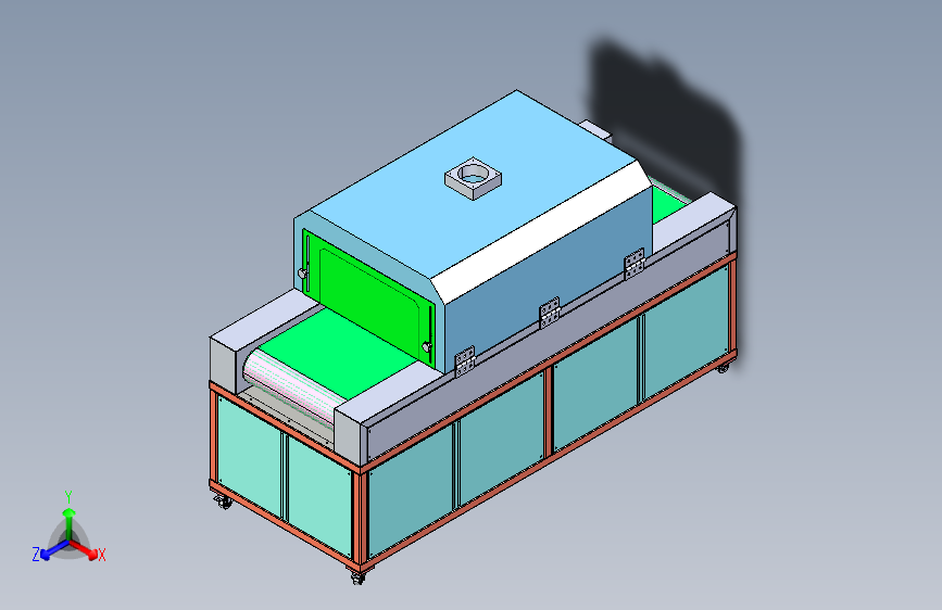 紫外线消毒炉3D数模图纸 Solidworks16设计