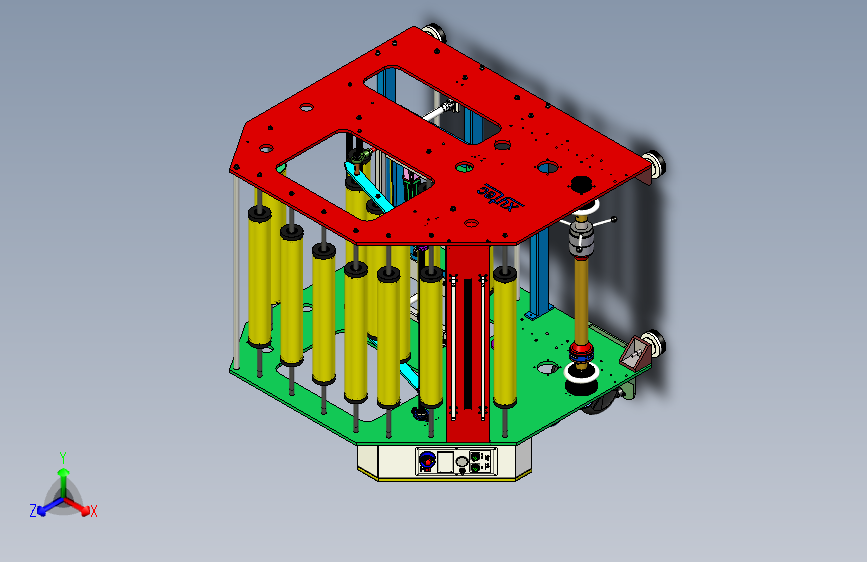 自动开卷机3D模型图纸 Solidworks设计 附STP格式